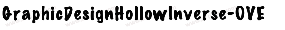 GraphicDesignHollowInverse-OVEPO字体转换