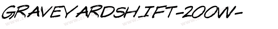 GraveyardShift-2OOw字体转换