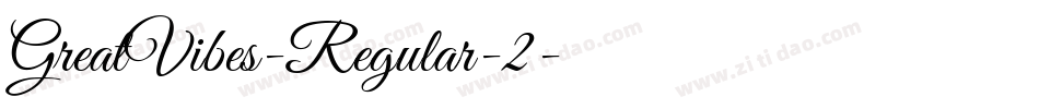 GreatVibes-Regular-2字体转换