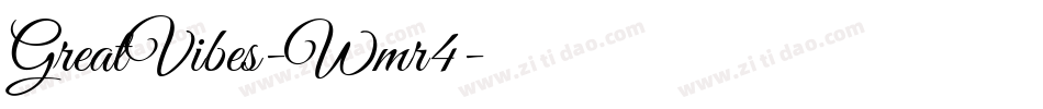GreatVibes-Wmr4字体转换