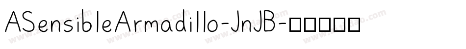 ASensibleArmadillo-JnJB字体转换