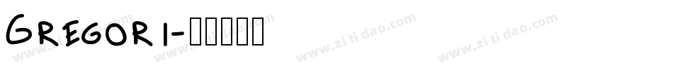 Gregori字体转换