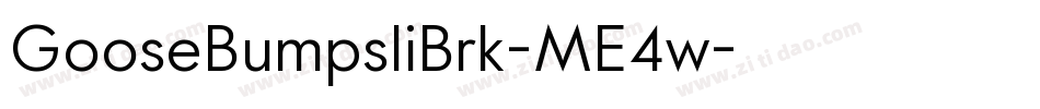GooseBumpsIiBrk-ME4w字体转换