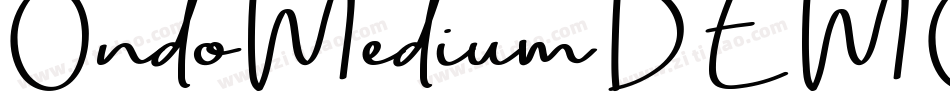 OndoMediumDEMO字体转换