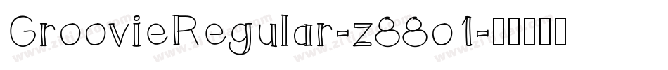 GroovieRegular-z88o1字体转换