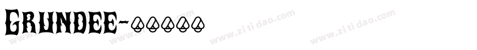 Grundee字体转换