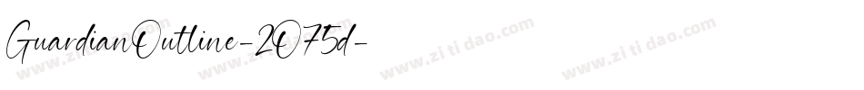 GuardianOutline-2O75d字体转换