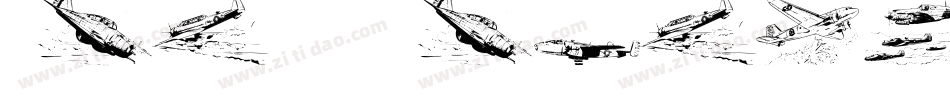 War-II-Wairplanes字体转换