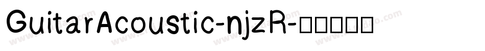 GuitarAcoustic-njzR字体转换