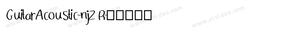 GuitarAcoustic-njzR字体转换