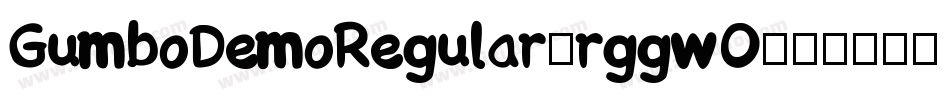 GumboDemoRegular-rggwO字体转换