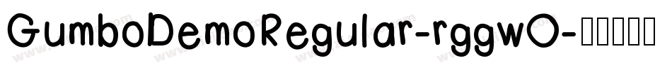 GumboDemoRegular-rggwO字体转换