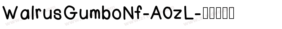 WalrusGumboNf-A0zL字体转换
