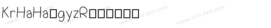 KrHaHa-gyzR字体转换