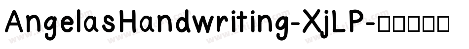 AngelasHandwriting-XjLP字体转换