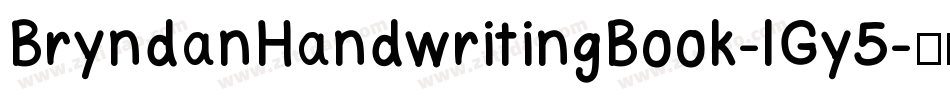 BryndanHandwritingBook-lGy5字体转换