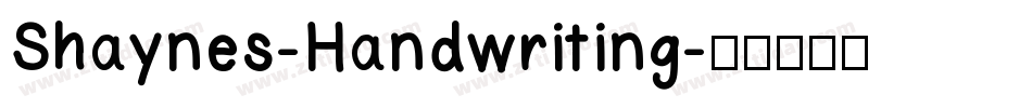Shaynes-Handwriting字体转换
