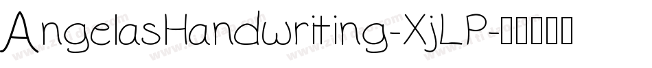 AngelasHandwriting-XjLP字体转换