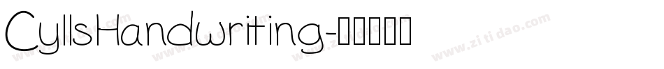 CyllsHandwriting字体转换