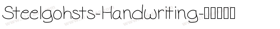 Steelgohsts-Handwriting字体转换