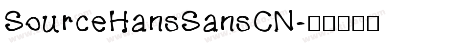 SourceHansSansCN字体转换