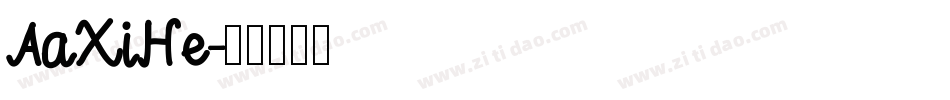 AaXiHe字体转换