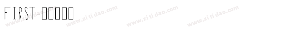 FIRST字体转换