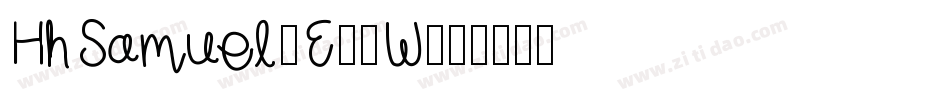 HhSamuel-E80W字体转换