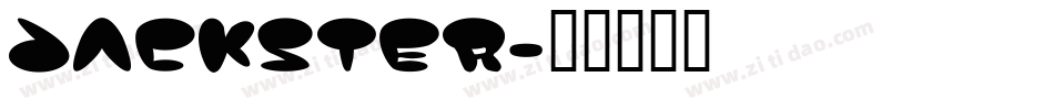 Jackster字体转换
