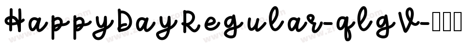HappyDayRegular-qlgV字体转换