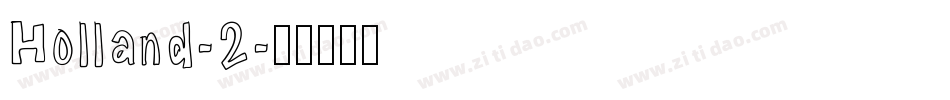 Holland-2字体转换