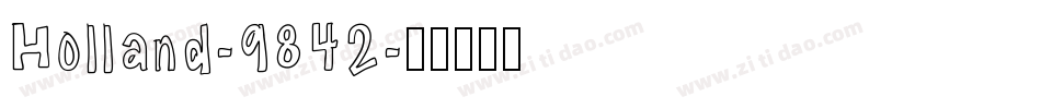 Holland-9842字体转换
