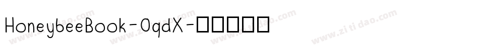 HoneybeeBook-0qdX字体转换