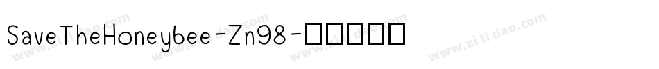 SaveTheHoneybee-Zn98字体转换
