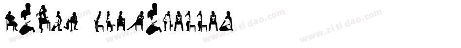 Woman-Silhouettes字体转换