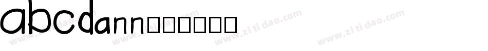 ABCDann字体转换
