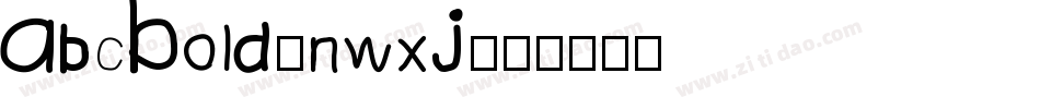 AbcBold-nwxJ字体转换
