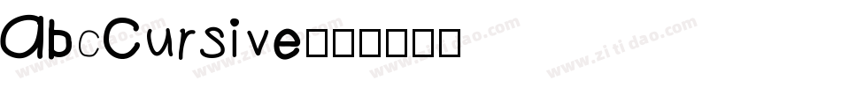 AbcCursive字体转换