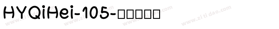 HYQiHei-105字体转换