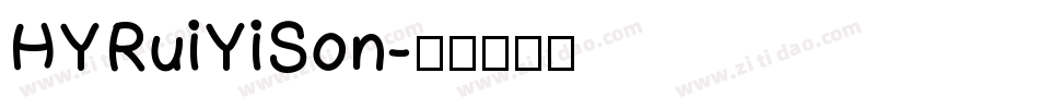 HYRuiYiSon字体转换