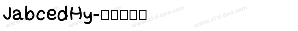 JabcedHy字体转换