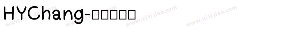 HYChang字体转换