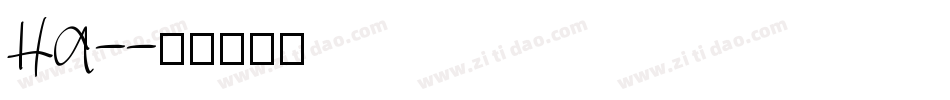 HA-字体转换