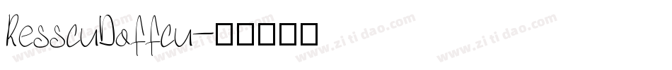ResscuDoffcu字体转换