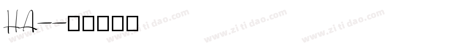 HA-字体转换
