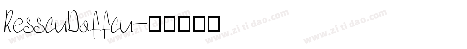 ResscuDoffcu字体转换