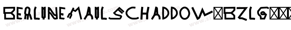 Berlinemailschaddow-BzLG字体转换