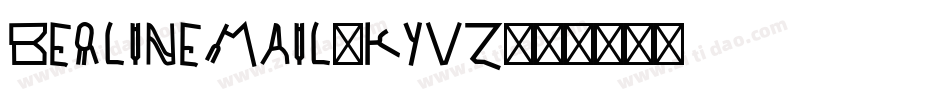Berlinemail-KYVZ字体转换