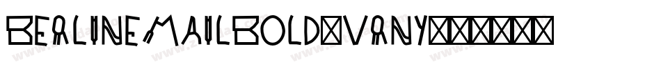 Berlinemailbold-vrny字体转换
