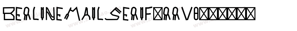 Berlinemailserif-rRv8字体转换
